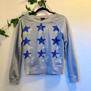 Grey stars long sleeve S